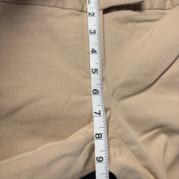 Theory Pants Womens‎ 2 Tan Khaki Straight Leg Cropped Career Workwear - Picture 5 of 8